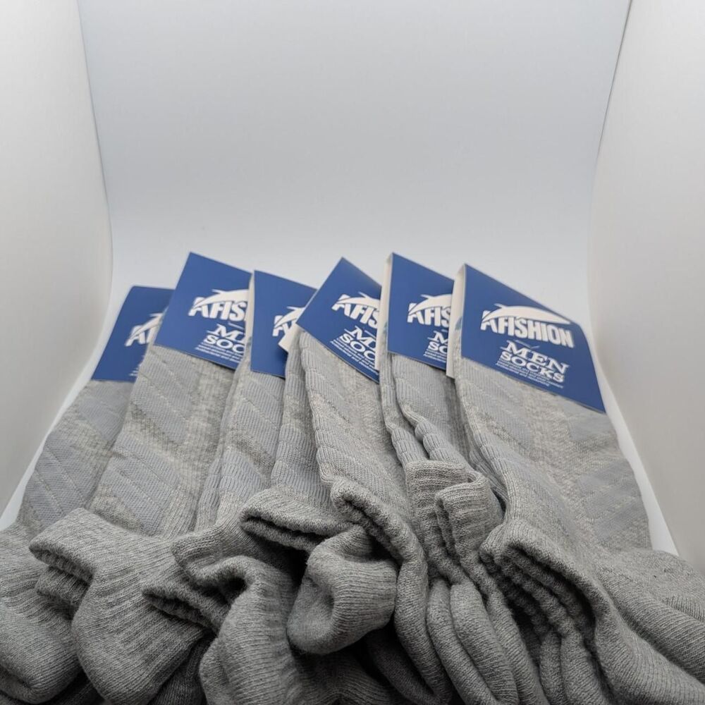AH Fashion gray ankle socks 6 pack